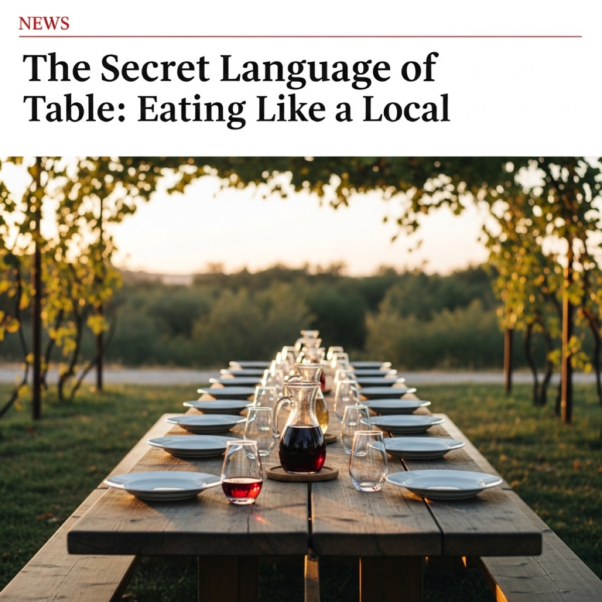 The Secret Language of the Table: Eating Like a Local